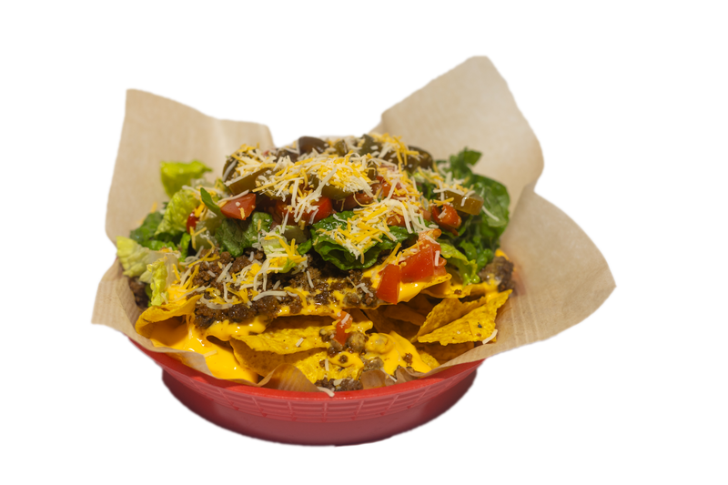 over the top beef nacho
